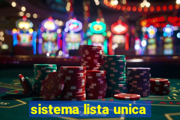 sistema lista unica